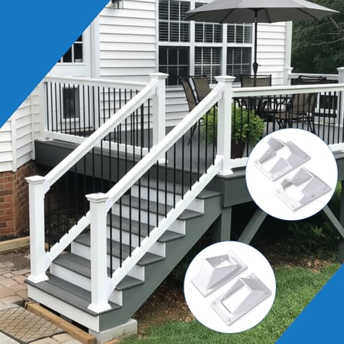 4 Pcs Vinyl Fence Brackets 2" X 3.5" Classic with Screws - Image 6