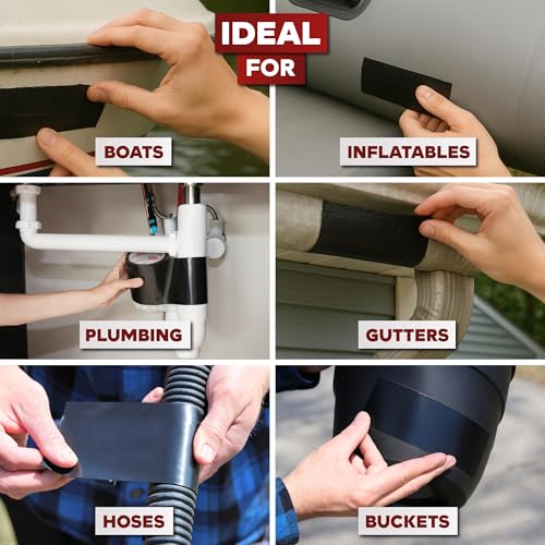 XFasten Waterproof Patch and Seal Tape, Black - Image 6