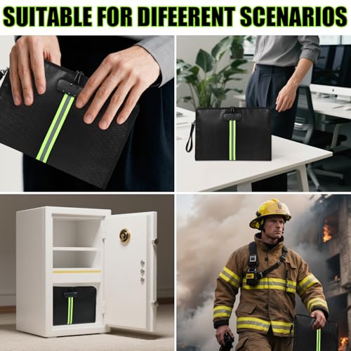 5200℉ Fireproof Waterproof Document Bag (34x24x2.8cm), Safe - Image 7