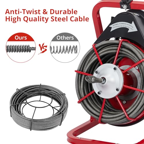 Garvee K-300K 1/2 in 75 ft 1 Red & Black Electric Drain - Image 4