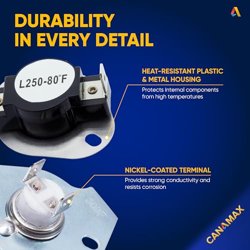 279769 Dryer Thermal Cut-Off Kit 3387134 Thermostat - Image 6