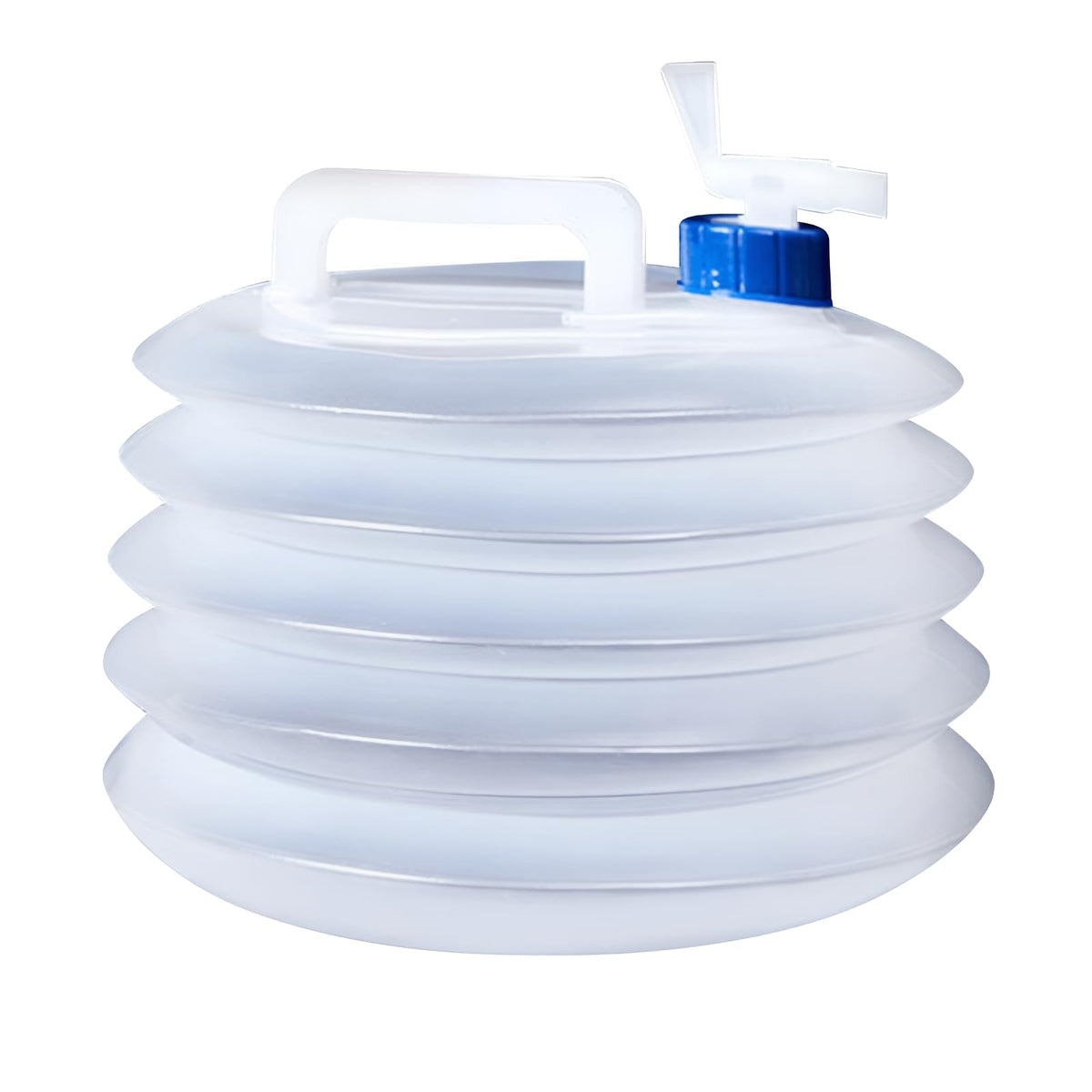 Collapsible Water Container, 5L Transparent PE Camping Canteen - Image 1