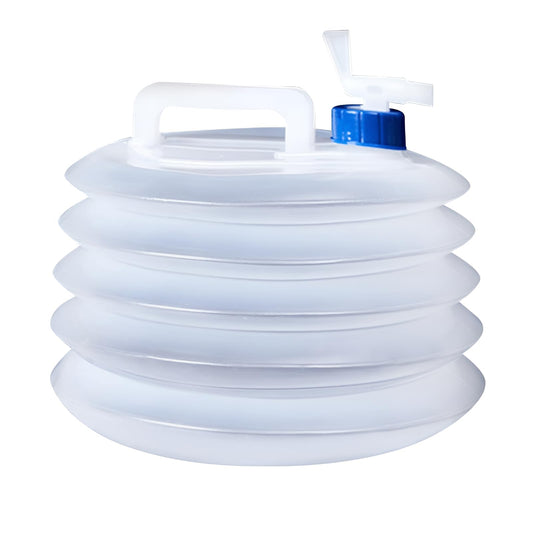 Collapsible Water Container, 5L Transparent PE Camping Canteen - Image 1
