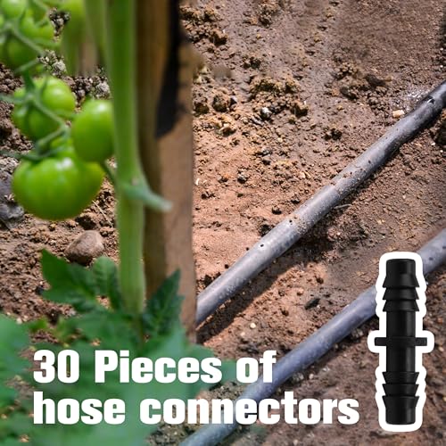 30Pcs 8mmx11mm PE tubing Drip Irrigation Fittings, Soaker Hose - Image 6