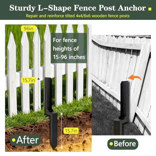 Fence Post Repair Kit, Thickened Fence Post Anchor Stakes - Image 4
