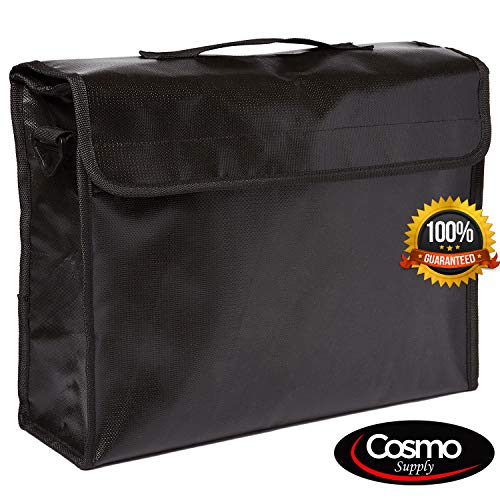 Cosmo Fireproof Document Bags Large Fireproof Bag for Cash - Image 4