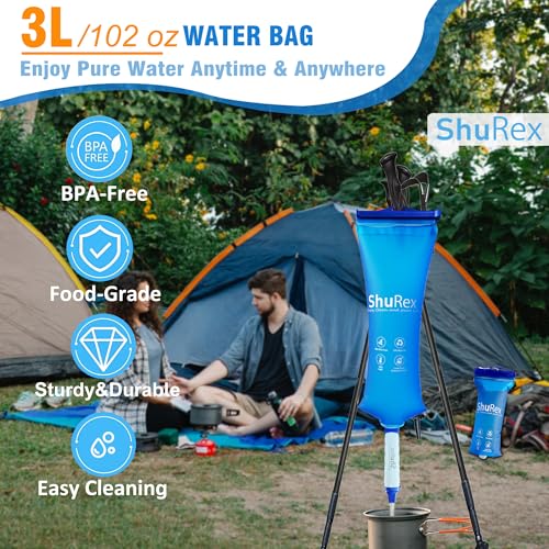 3L Gravity Fed Water Filtration System with Adjustable Tree Strap - Image 7