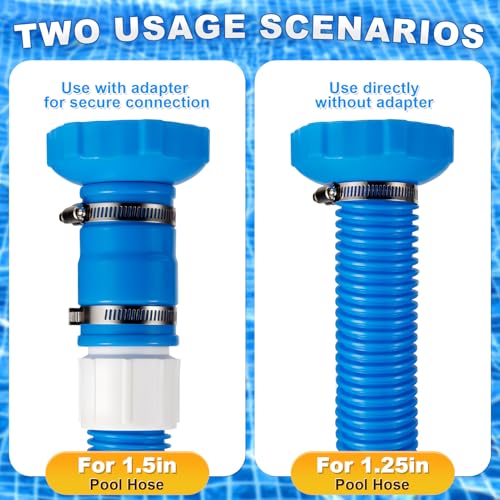 1 Set Pool Vacuum Hose Adapter Kit Compatible with Intex Adapter - Image 6