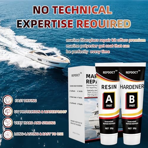 Fiberglass Boat Repair Kit White, Gel Coat Repair Kit for Boats - Image 6