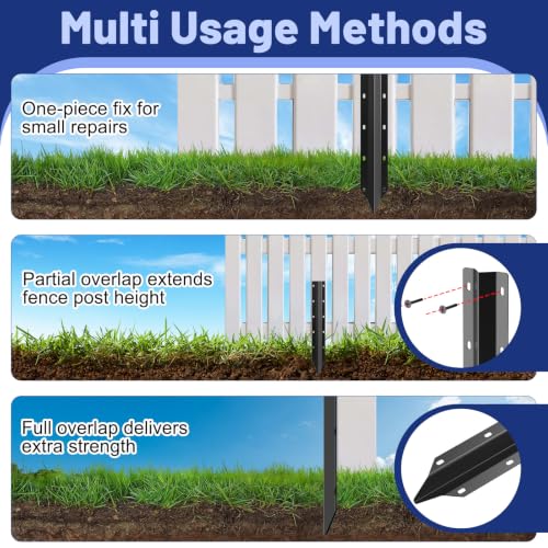 10 Pack Fence Post Repair Stakes Kit - Image 8