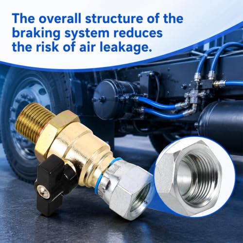 Universal Front Wheel Air Brake Cutoff Valve，18mm Thread Metal - Image 4