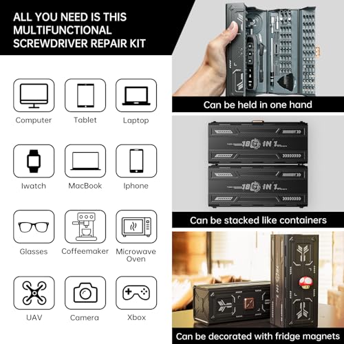 Small Electric Screwdriver Set, JAKEMY Smart 3 Torque | Hand Tools - Image 3