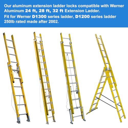 Aluminum Extension Ladder Locks for Werner 28-11 Rung Lock Kit - Image 8