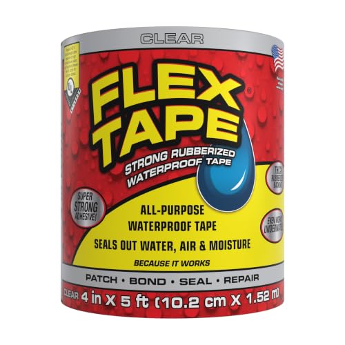 Flex Tape Strong Rubberized Waterproof Tape, Clear - Image 2