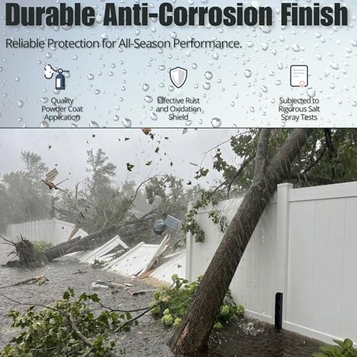 33.5" Fence Post Repair Kit, Fix Leaning or Rotted 4x4 | Home Repair - Image 7