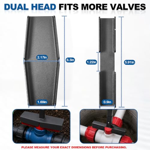 Adjustable Long Handle Ball Valve Wrench, 4-Position Water - Image 5