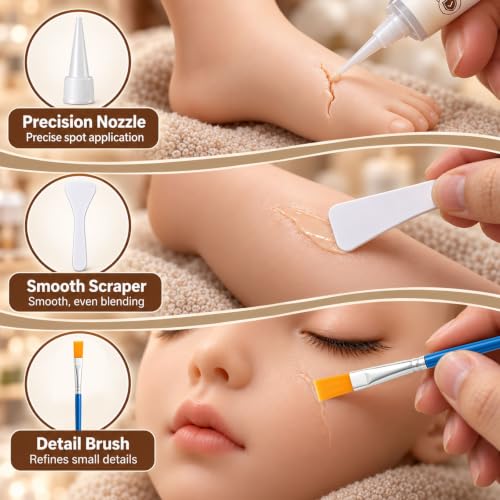 Silicone Adhesive Glue for Doll Repair, Skin Tone Soft 100ml - Image 4