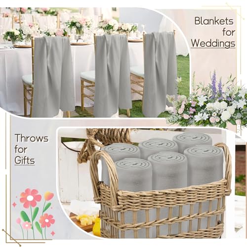 24 Pcs Fleece Blankets Bulk 60 x 50 in, Soft Lightweight Throw - Image 7