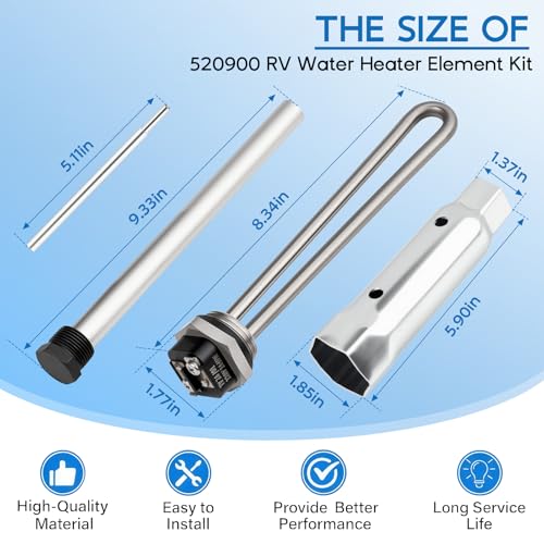 RV Water Heater Elements Kit for Suburban SW Series Water Heater - Image 3