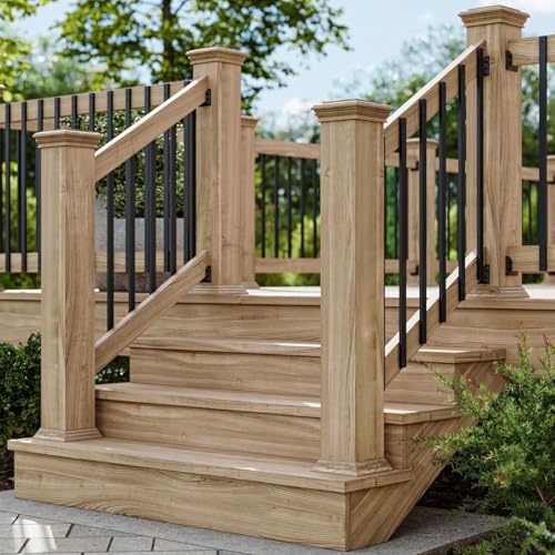 50 Pack 36 Inch Black Rectangular Stainless Steel Deck Balusters - Image 6