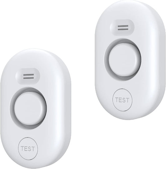 Water Leak Detector Sensor Alarm (2-Pack) — Basement, Sink & Floor Flood Alert