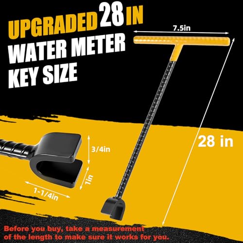 28-Inch Improved Version Water Meter Key, 3/4-inch Opening - Image 4