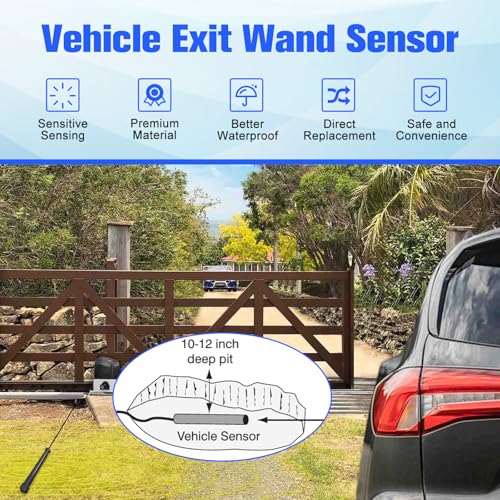 2026 Upgraded Driveway Gate Exit Wand with 100 ft Cable - Image 5