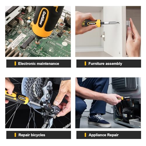 Rechargeable Cordless Electric Screwdriver, 28‑Piece Bit Set - Image 4