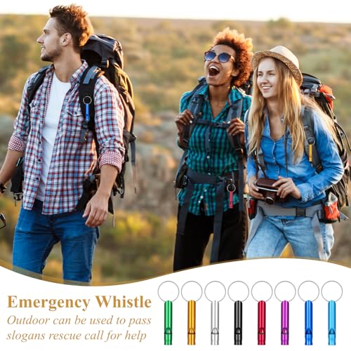 200 Pcs Emergency Whistles with Keychains, 108db Survival Whistle - Image 5