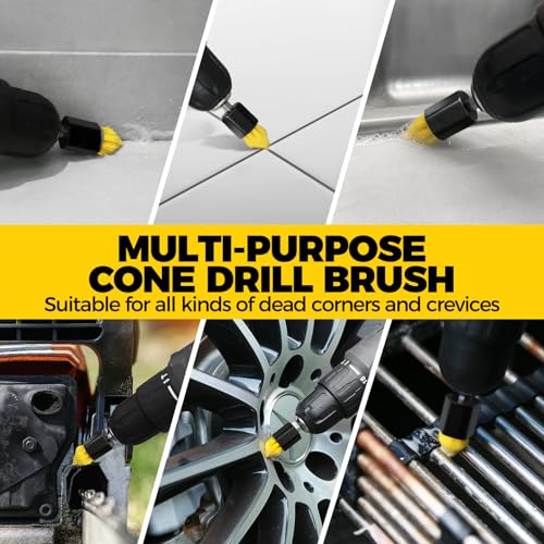 Holikme 8Piece Drill Brush Attachment Set - Power Scrubber - Image 6
