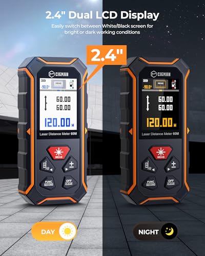 CIGMAN Dual Laser Measuring Tool, 393Ft Laser Measure - Image 4