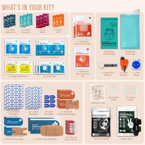 EVERLIT CARE Car First Aid Kit with Emergency Supplies - Image 3