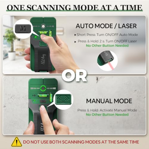 Stud Finder Wall Scanner, 6-in-1 Stud Finder with Cross | Home Repair - Image 7