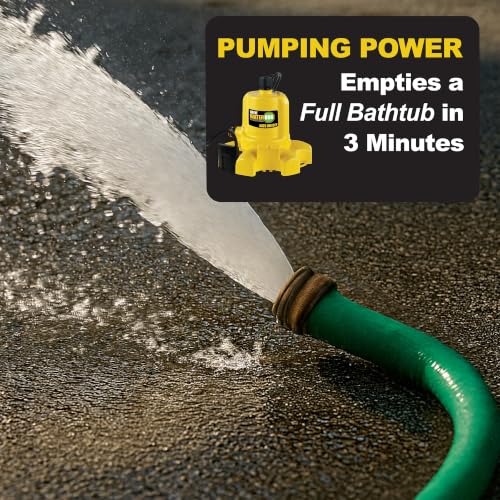 WAYNE WaterBug AUTO 1/6 HP Submersible Water Removal Pump 1350 - Image 3
