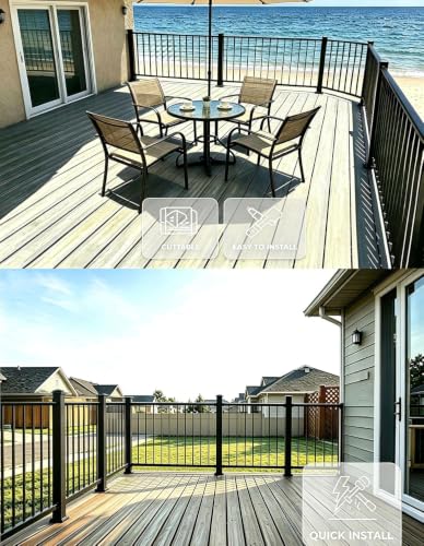 4 Ft Deck Railing Kit for Deck, Porch, Patio, Balcony - Image 6