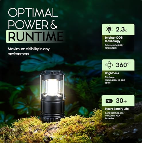MalloMe LED Camping Lantern, Battery Powered Lanterns - Image 4