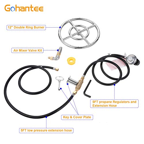 Fire Ring Burner Valve Assembly Kit, 12 inch Stainless Steel Fire - Image 5