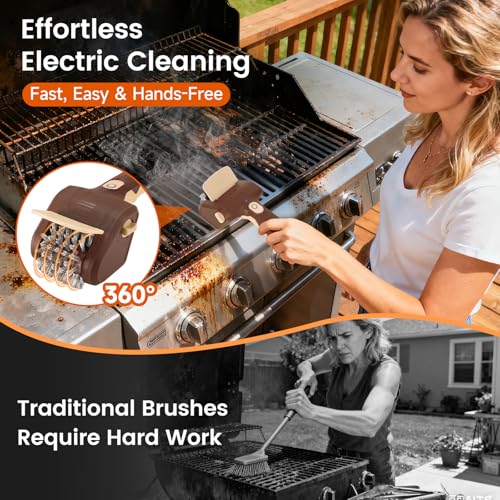 Electric Grill Brush, Cordless Rechargeable BBQ Cleaner with 700 - Image 5