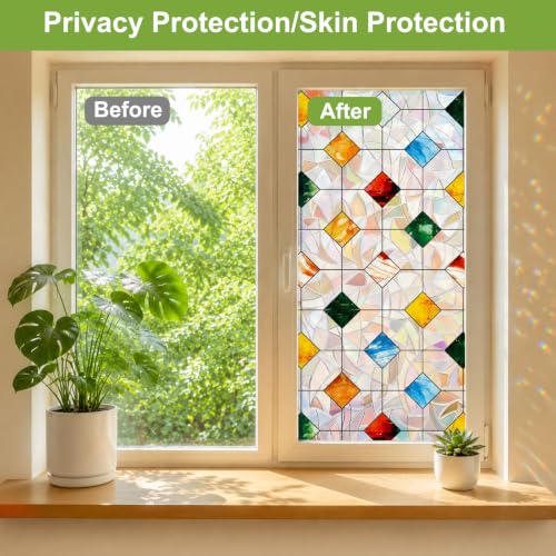 3D Stained Glass Window Privacy Film, No‑Glue Static Cling - Image 7