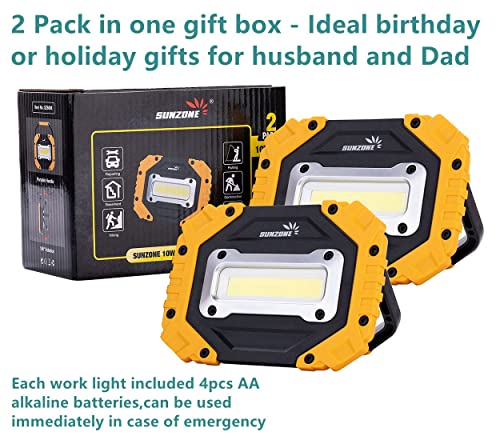 Sunzone Portable LED Work Light,AA Battery Powered Flood Lights - Image 7