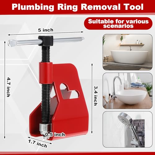5 Pcs Compression Sleeve Puller Kit, Angle Stop Wrench Tool - Image 4
