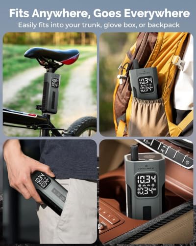 Mini Bike Tire Pump,150PSI Electric Bicycle Pump with Digital - Image 6