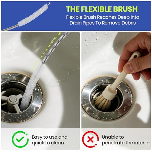 Calvana AC Drain Line Cleaner Kit with 200 Tablets, Adapter - Image 8