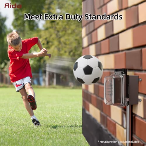 AIDA 15A Outdoor GFCI Outlet with Weatherproof in-Use Cover, TRWR - Image 6