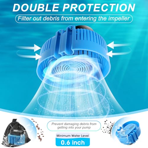 DeeprBetter Above Ground Pool Cover Pump, Submersible Water|Sump - Image 5