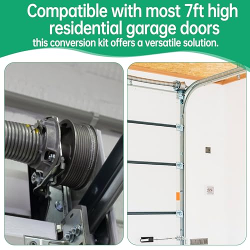 Universal Garage Door Torsion Spring Conversion Kit Fit - Image 3