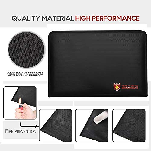 Fireproof Document Bag Fire & Water Resistant File Folder - Image 5