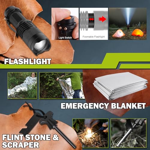 260Pcs Emergency Survival Kit, Full First Aid Supplies - Image 4