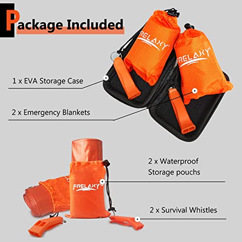 Frelaxy Emergency Blanket 2 Pack, Extra Thick Large Space - Image 7