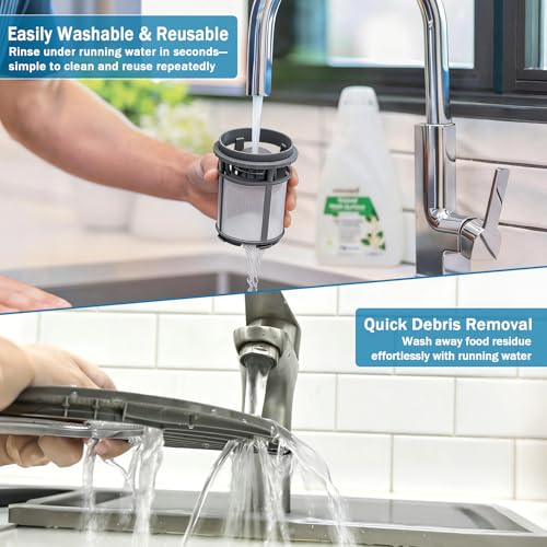 BigHead W10872845 Dishwasher Pump Filter Cup & WPW10463906 Screen - Image 5